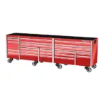 144" 26 Drawer Five Bank EPIQ™ Series Roll Cab with PowerDrawer (Red)