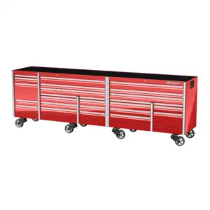 144" 26 Drawer Five Bank EPIQ™ Series Roll Cab with PowerDrawer (Red)