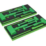 6 pc Soft Grip Dead Blow Hammer Set with PRO-FI™ Organization (Green)