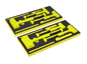 6 pc Soft Grip Dead Blow Hammer Set with PRO-FI™ Organization (Hi-Viz)