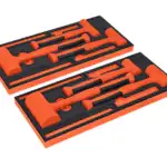 6 pc Soft Grip Dead Blow Hammer Set with PRO-FI™ Organization (Orange)