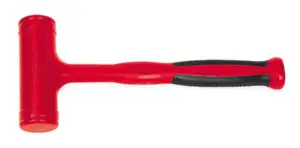 30 oz Slimline Soft Grip Dead Blow Hammer (Red)