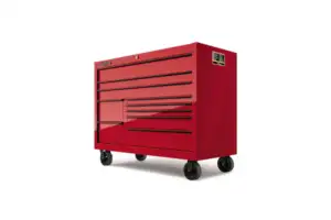 55" 10-Drawer Double-Bank Classic Series Three Extra Wide Drawer Roll Cab with Power Drawer and SpeeDrawer