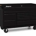 55" Nine-Drawer Double-Bank Classic Series Roll Cab with Power Drawer (Gloss Black with Black Trim and Blackout Details)