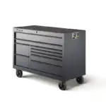 55" Nine-Drawer Double-Bank Classic Series Roll Cab with Power Drawer (Storm Gray with Black Trim and Blackout Details)