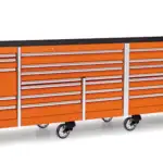 144" 26 Drawer Five Bank EPIQ™ Series Roll Cab with PowerDrawer (Electric Orange)