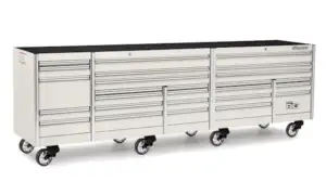 144" 26 Drawer Five Bank EPIQ™ Series Roll Cab with PowerDrawer (White)