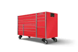 72" 14-Drawer Triple-Bank Masters Series Roll Cab with PowerDrawer and SpeeDrawer (Red)