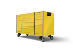 72" 14-Drawer Triple-Bank Masters Series Roll Cab with PowerDrawer and SpeeDrawer (Ultra Yellow)