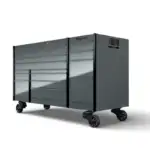 72" 14-Drawer Triple-Bank Masters Series Roll Cab with PowerDrawer and SpeeDrawer (Storm Gray with Black Trim and Blackout Details)