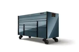 72" 12-Drawer Triple-Bank Masters Series Roll Cab with PowerDrawer and SpeeDrawer (Supersonic Blue with Blackout)