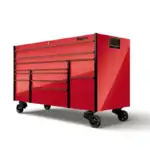 72" 12-Drawer Triple-Bank Masters Series Roll Cab with PowerDrawer and SpeeDrawer (Candy Apple Red with Black Trim and Blackout Details)