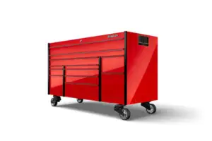 72" 12-Drawer Triple-Bank Masters Series Roll Cab with PowerDrawer and SpeeDrawer (Red)