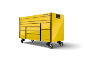 72" 12-Drawer Triple-Bank Masters Series Roll Cab with PowerDrawer and SpeeDrawer (Ultra Yellow)