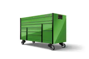 72" 12-Drawer Triple-Bank Masters Series Roll Cab with PowerDrawer and SpeeDrawer (Extreme Green)