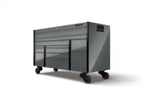 72" 12-Drawer Triple-Bank Masters Series Roll Cab with PowerDrawer and SpeeDrawer (Storm Gray with Black Trim and Blackout Details)