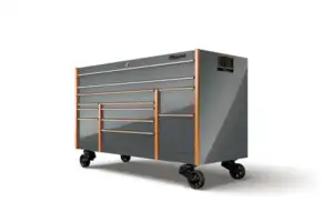 72" 12-Drawer Triple-Bank Masters Series Roll Cab with PowerDrawer and SpeeDrawer (Electric Orange)