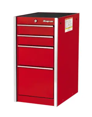 19-3/4" Three-Drawer Masters 7000 Series End Cabinet with PowerDrawer (Red)