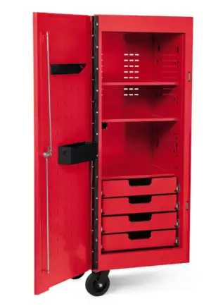 25" Four-Drawer Classic Series Locker (Red)