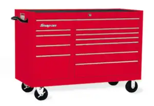 55" 11-Drawer Double-Bank Classic Series Roll Cab (Red)