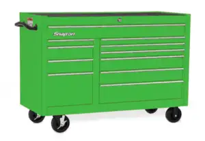 55" 11-Drawer Double-Bank Classic Series Roll Cab (Extreme Green)