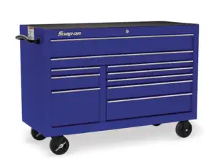55" 10-Drawer Double-Bank Classic Series Roll Cab (Royal Blue)