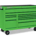 55" 10-Drawer Double-Bank Classic Series Roll Cab (Extreme Green w/Black Trim)