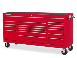 73" 17-Drawer Triple-Bank Classic Series Roll Cab (Red)