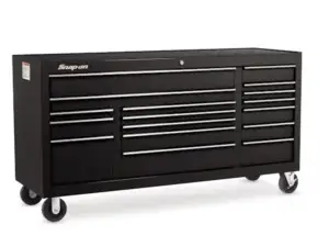 73" 17-Drawer Triple-Bank Classic Series Roll Cab (Gloss Black)