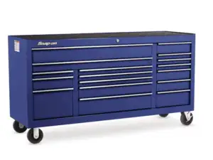 73" 17-Drawer Triple-Bank Classic Series Roll Cab (Royal Blue)