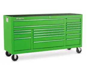 73" 17-Drawer Triple-Bank Classic Series Roll Cab (Extreme Green)