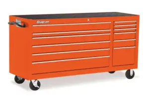 73" 12-Drawer Double-Bank Classic Series 96 Roll Cab (Electric Orange)
