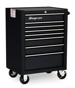 26" Eight-Drawer Single Bank Heritage Series Roll Cab (Gloss Black)