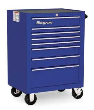 26" Eight-Drawer Single Bank Heritage Series Roll Cab (Royal Blue)