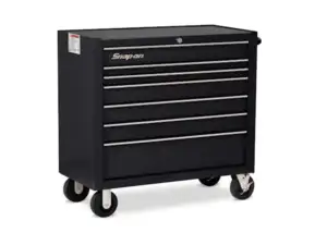 40" Seven-Drawer Single Bank Heritage Series Roll Cab (Gloss Black)