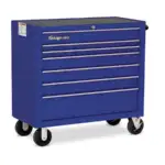 40" Seven-Drawer Single Bank Heritage Series Roll Cab (Royal Blue)