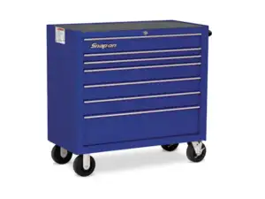 40" Seven-Drawer Single Bank Heritage Series Roll Cab (Royal Blue)
