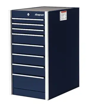 19" Eight-Drawer Single Bank Masters Series End Cab (Midnight Blue)