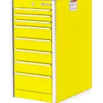 19" Eight-Drawer Single Bank Masters Series End Cab (Ultra Yellow)
