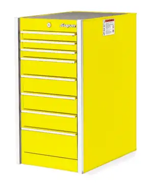 19" Eight-Drawer Single Bank Masters Series End Cab (Ultra Yellow)