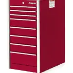 19" Eight-Drawer Single Bank Masters Series End Cab (Candy Apple Red)