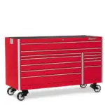 72" 12-Drawer Double-Bank Masters Series Roll Cab (Red)