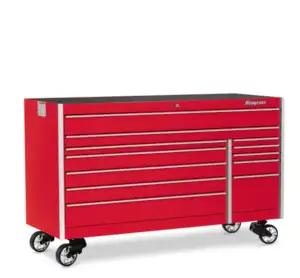 72" 12-Drawer Double-Bank Masters Series Roll Cab (Red)