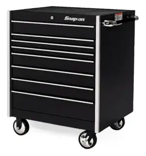36" Eight-Drawer Single Bank Masters Series Roll Cab (Gloss Black)