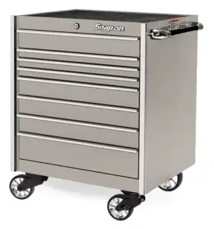 36" Eight-Drawer Single Bank Masters Series Roll Cab (Arctic Silver)