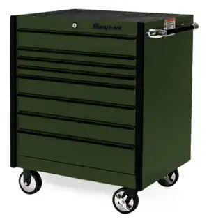36" Eight-Drawer Single Bank Masters Series Roll Cab (Combat Green w/Black Trim)