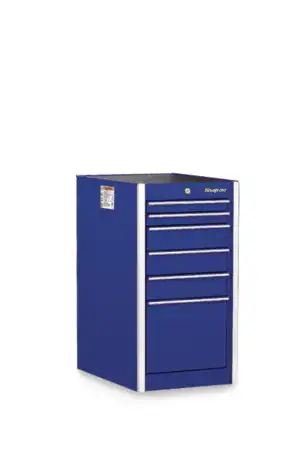 19" Six-Drawer Single Bank Masters Series End Cabinet (Royal Blue)