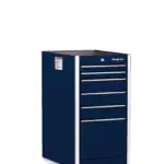 19" Six-Drawer Single Bank Masters Series End Cabinet (Midnight Blue)