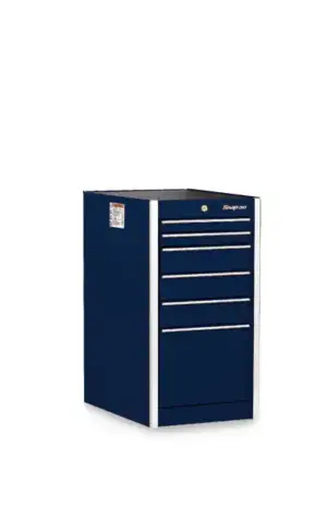 19" Six-Drawer Single Bank Masters Series End Cabinet (Midnight Blue)