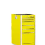 19" Six-Drawer Single Bank Masters Series End Cabinet (Ultra Yellow)